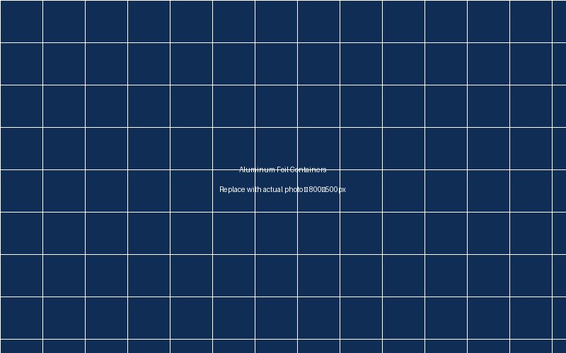 Aluminum foil container shipment